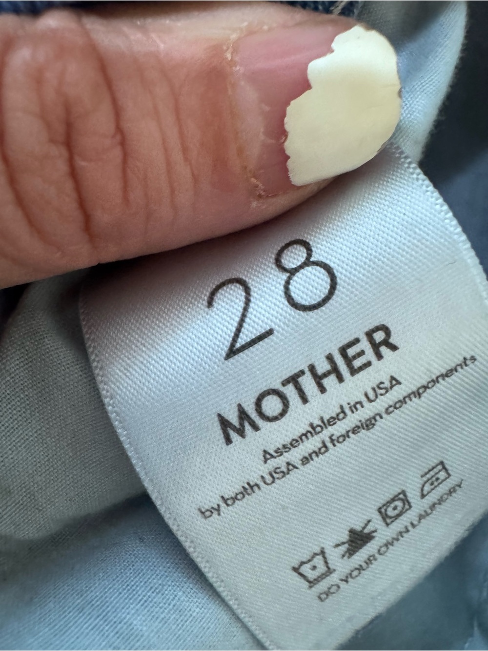 MOTHER Straight Leg Jeans in Medium Blue Wash - Picture 7 of 9